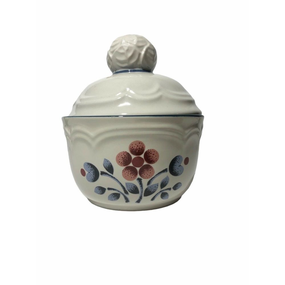 Cumberland BrambleBerry Stoneware Sugar Bowl w Lid